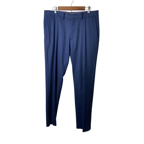 Reaction Kenneth Cole Men's Blue Dress Pants Slacks Size 36X32 - Picture 4 of 6